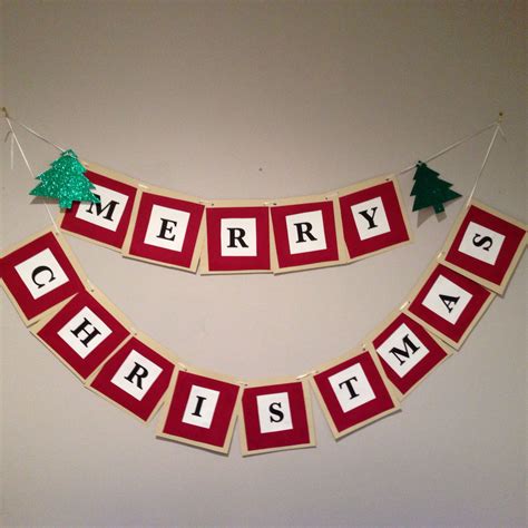 diy christmas banner ideas|More.